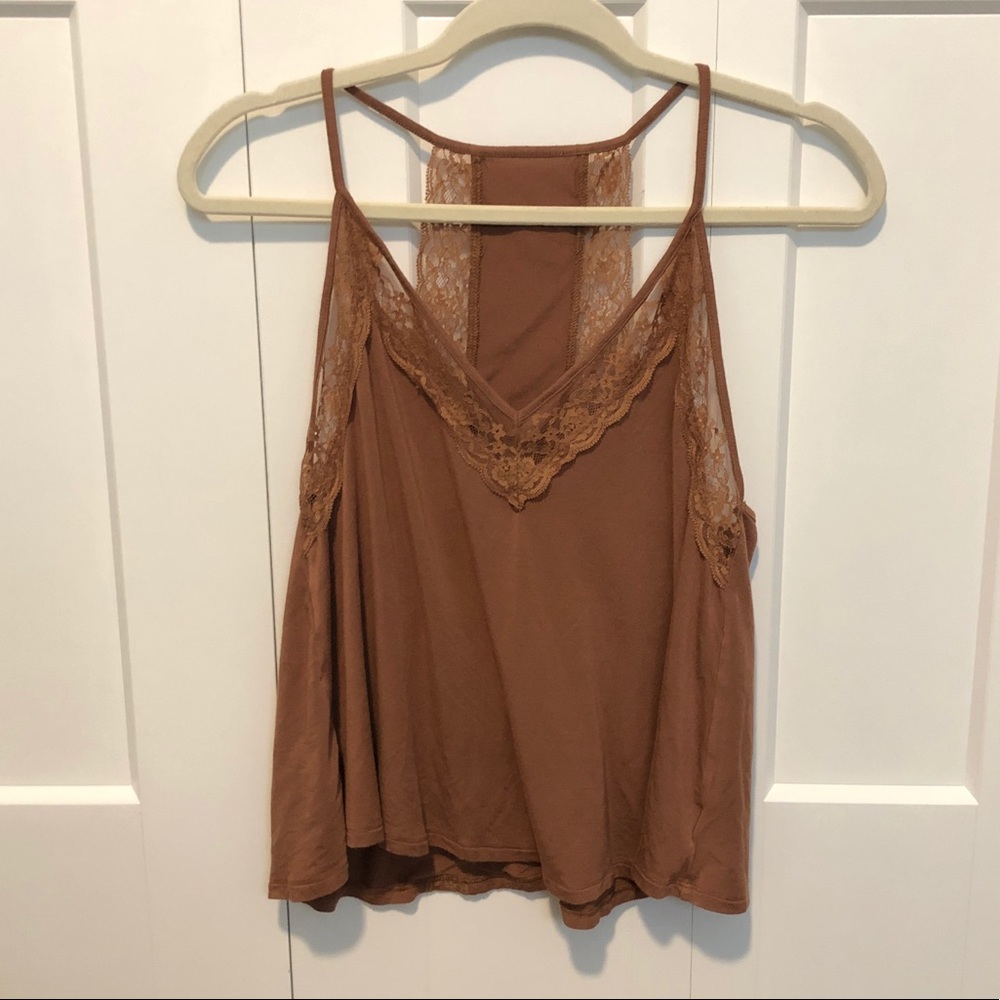 Brown Lace AE Tank